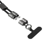 Uzlādes un datu pārsūtīšanas kabelis - poliesters/alumīnijs - Image 5