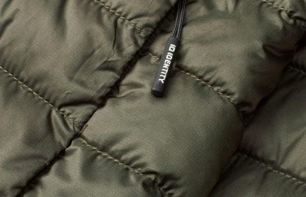 ID Identity premium reklāmas apģērba kviltētās jakas detaļa