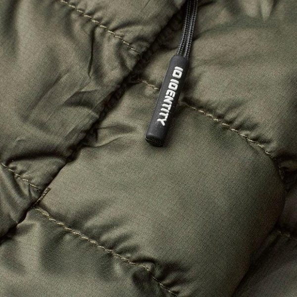 ID Identity premium reklāmas apģērba kviltētās jakas detaļa