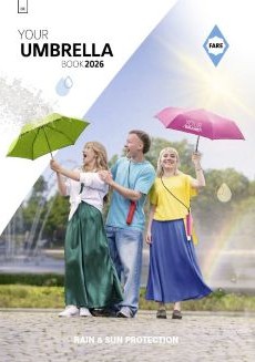 FARE 2026 lietussargu katalogs