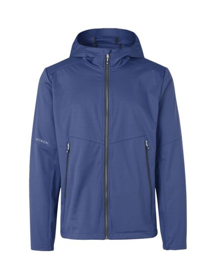 Jaka ar apdruku ID Tech Softshell Light tumši zila vēja un ūdens izturīga